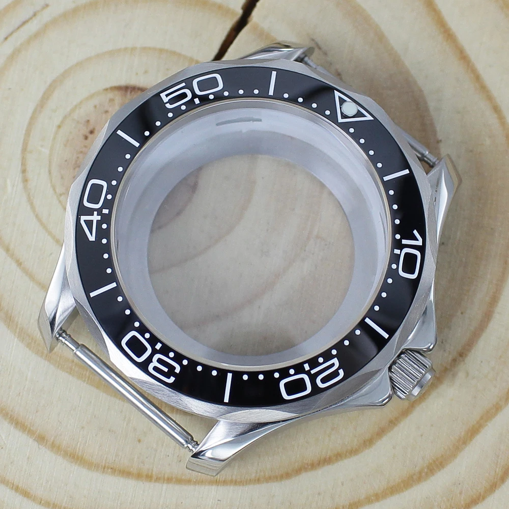 41 mm silbernes Uhrengehäuse, Edelstahlgehäuse, Saphirglas, 10 ATM, für Seamaster 300 NH34 NH35 NH36NH38 Uhrwerk, Uhrenzubehör – Detail 17