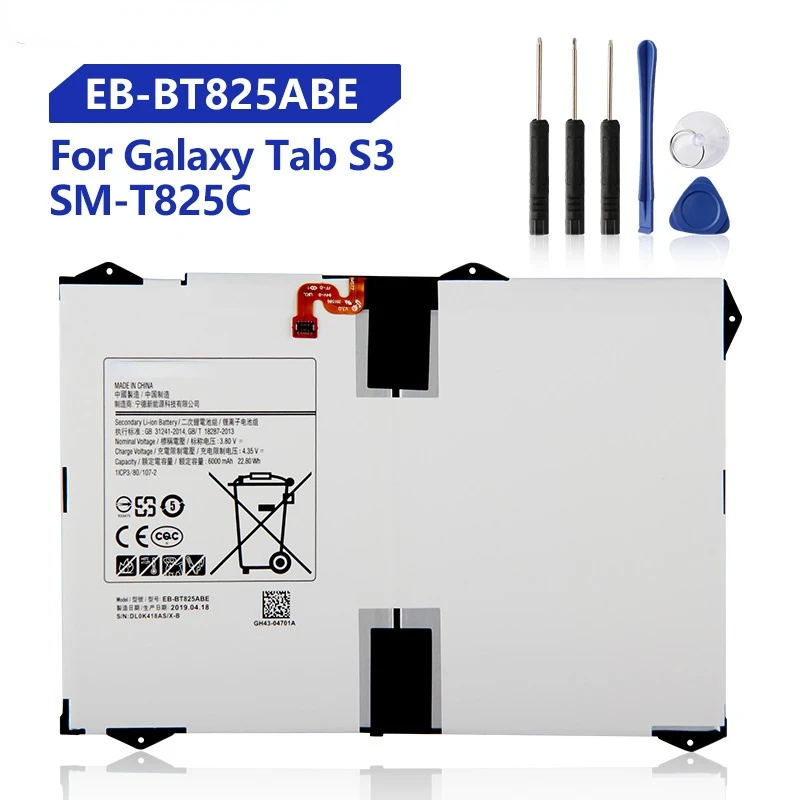 Купить Сменный аккумулятор для Samsung Galaxy Tab S3 T825C TabS3 SM-T825C аккумуляторная батарея планшета | Аккумуляторы для телефонов (4000068586741)