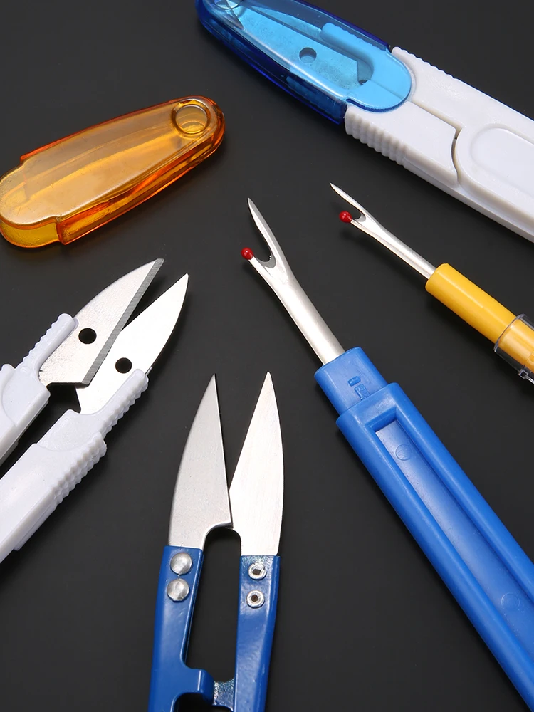 Sewing Seam Ripper Kit 4/6pcs Colorful Sewing Stitch Thread Unpicker Seam Ripper Thread Cutter Scissor For Thread Remove