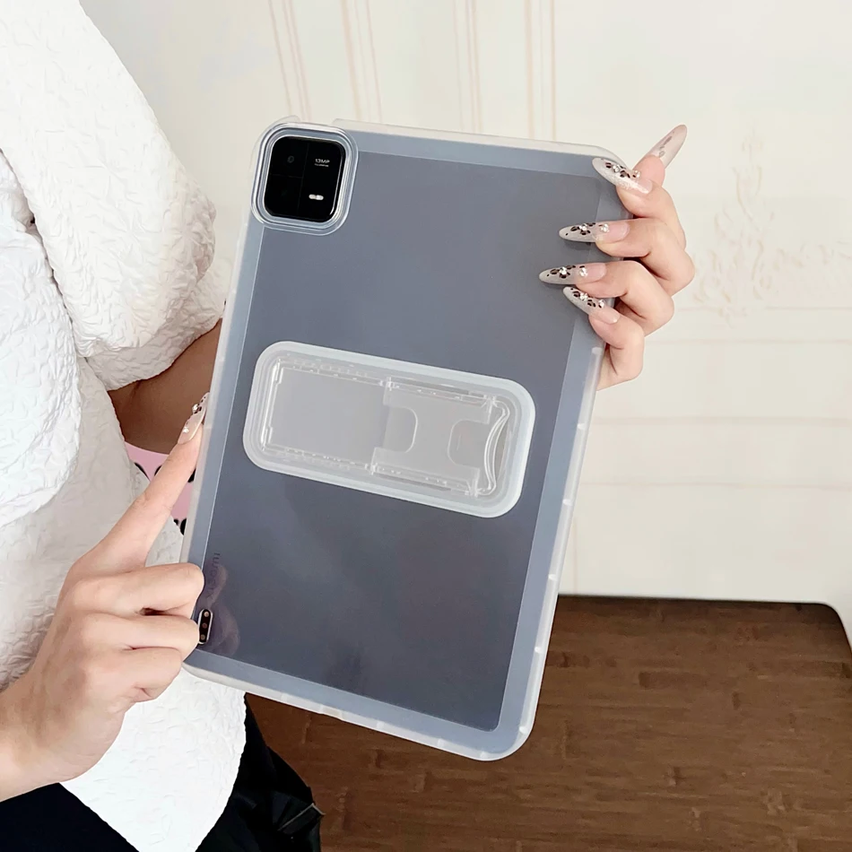 Crystal Clear Transparent Kickstand Stand Case