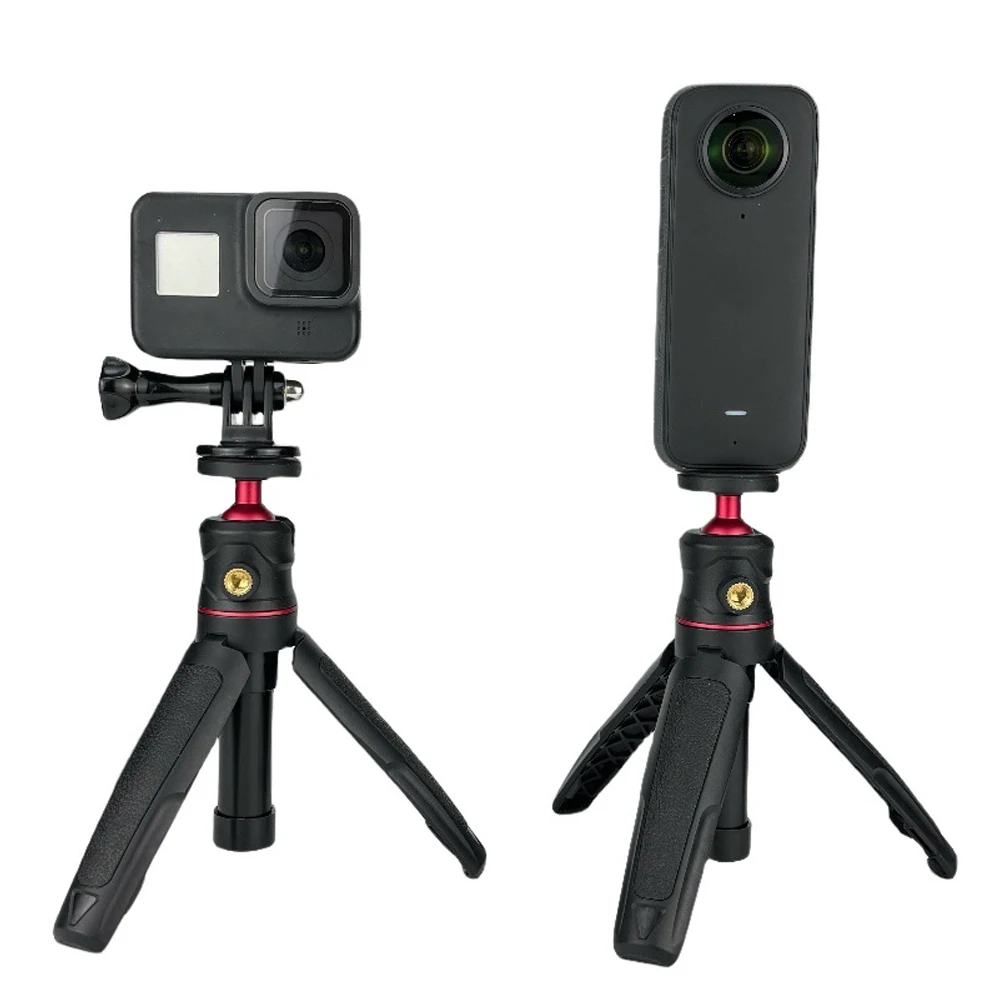 Extendable Mini Camera Tripod 360&deg; Ball Head Portable Vlog Travel Selfie Stick Handle Grip for GoPro Insta360 DJI SLR