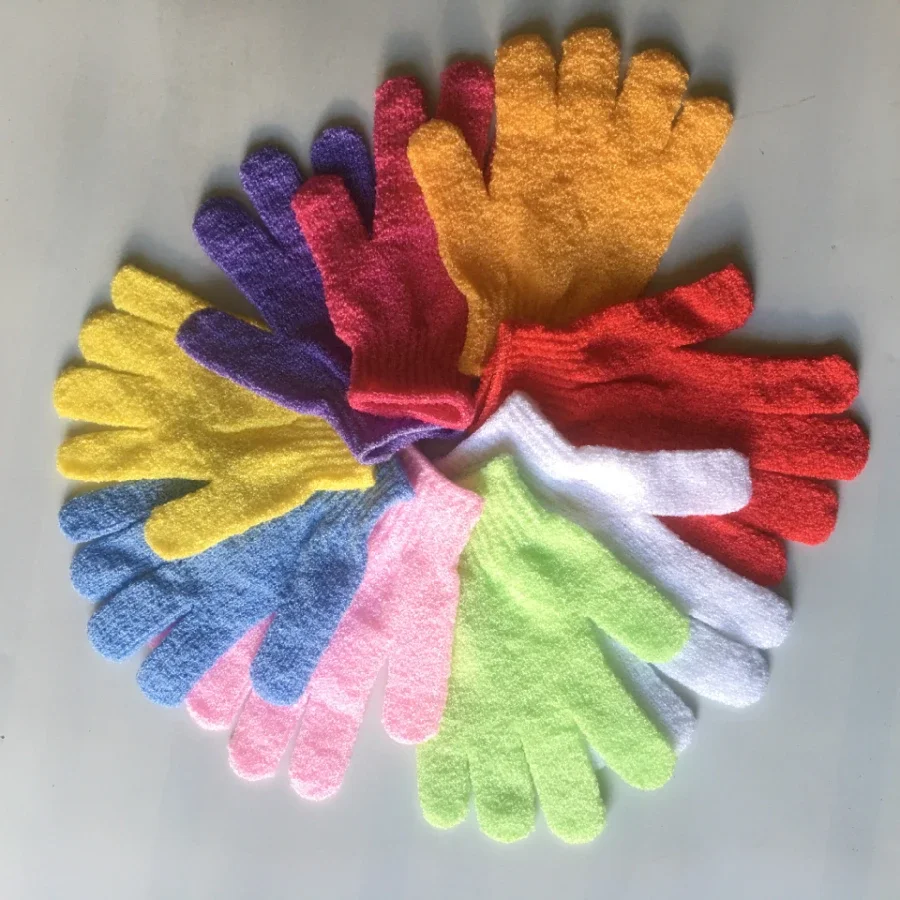 Five Fingers Bath Gloves Household Shower Towel Scrub Body Wash Children Home Supply Elastic Wipe Back Bathing Cleaning Gloves cleaning gloves