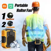 Xiaomi MIJIA 4000mAh Outdoor Hanging Neck Waist Clip Fan Wearable Portable Fans 3 Speed USB Rechargeable Emergency Mobile Power 1