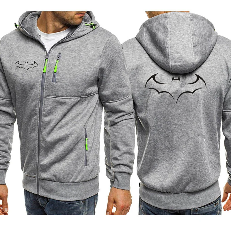 thumbnail image 1 of Sudadera con capucha Y2K con cremallera y estampado de murciélagos de estilo Harajuku, estilo hip hop, estilo gótico, para hombre, moda urbana para parejas, 1 of 5