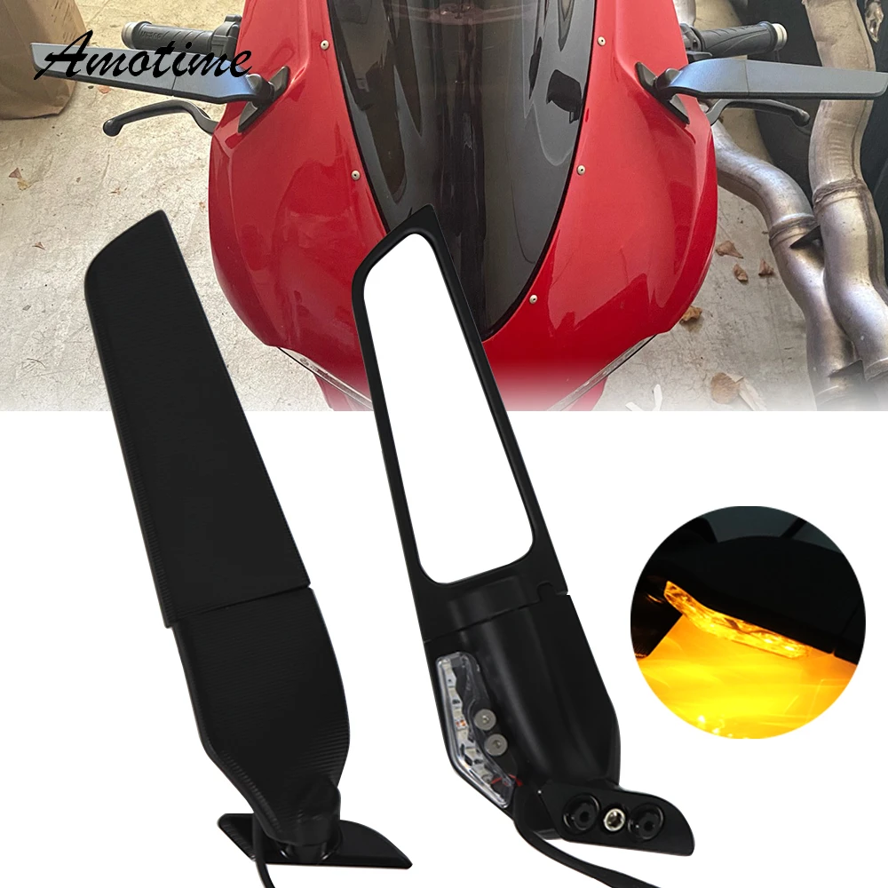 For Ducati Panigale V2 V4 959 1299 20202021 Rearview Mirrors Wind Wing