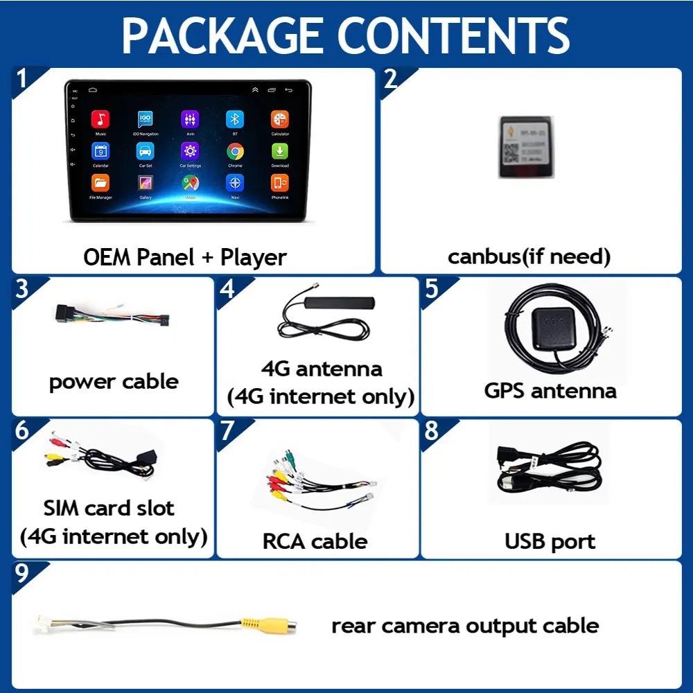 2 Din Android 4G Carplay WIFI GPS Navigation Car Multimedia Player Head Unit For Citroen Berlingo 2 B9 Peugeot Partner 2008-car multimedia player