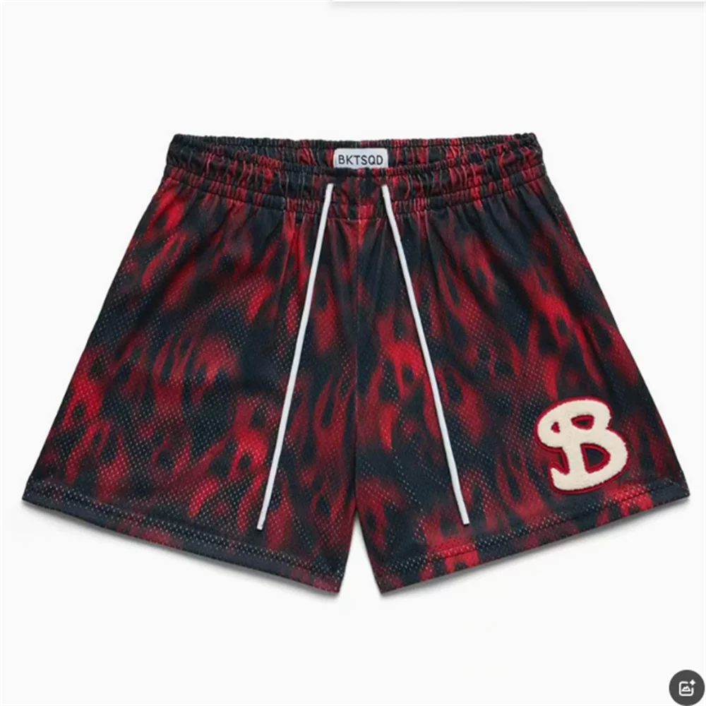 BUCKETQUAD basketball shorts men's Christmas Eve ghost loose mesh quick drying vacation travel training running fitness pants