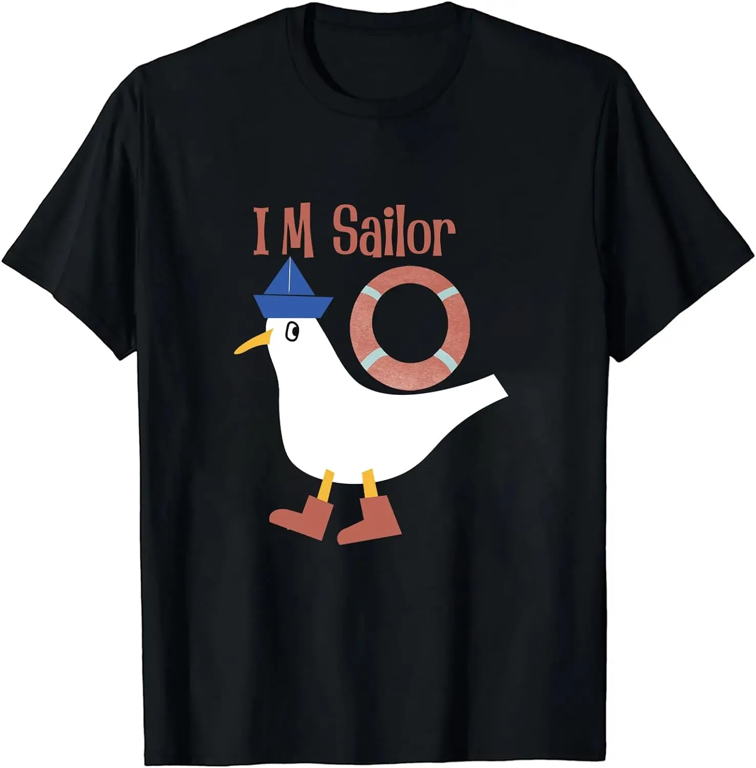 

Funny Seagull I'm Sailor Seagull Sailor Crew Captain Seagull Lover T-Shirt