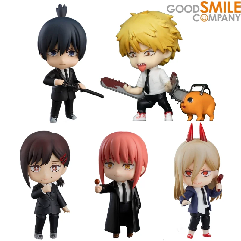 

100% Original GSC 1560 1580 2004 2003 Chainsaw Man Denji Makima Qversion Mini Anime Figure Model Action Toys Gifts Collection