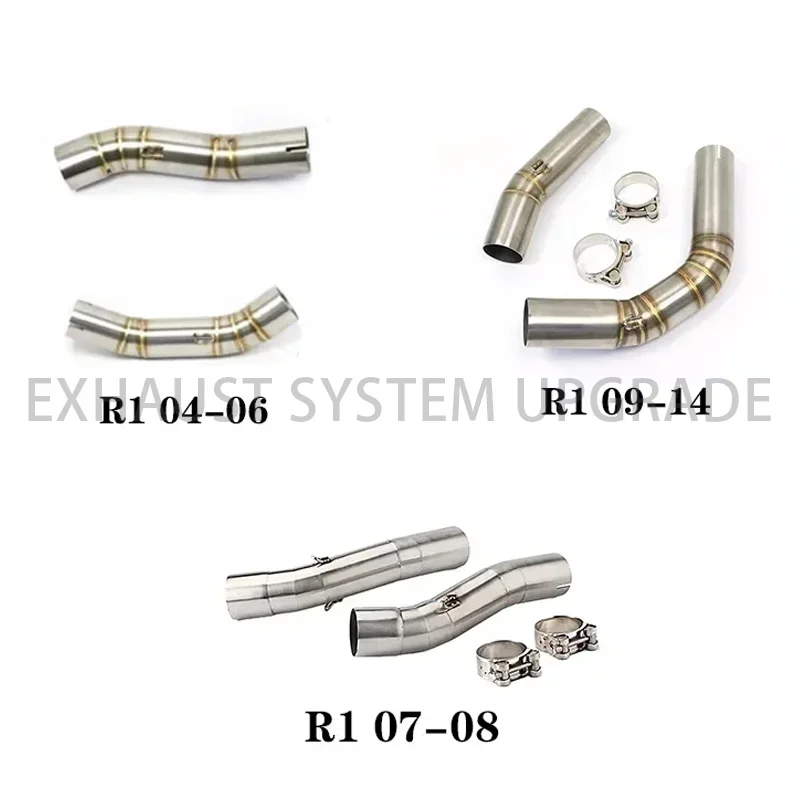 

Exhaust Muffle Middle Link Pipe Middle Section Of Exhaust System For Yamaha YZF-R1 R1 2004-2019 Replacement Parts R1 Motorcycle