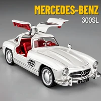 1:32 Mercedes-Benz 300SL Alloy Car Model Sound and Light Pull Back Children's Toy Collectibles Birthday gift 1