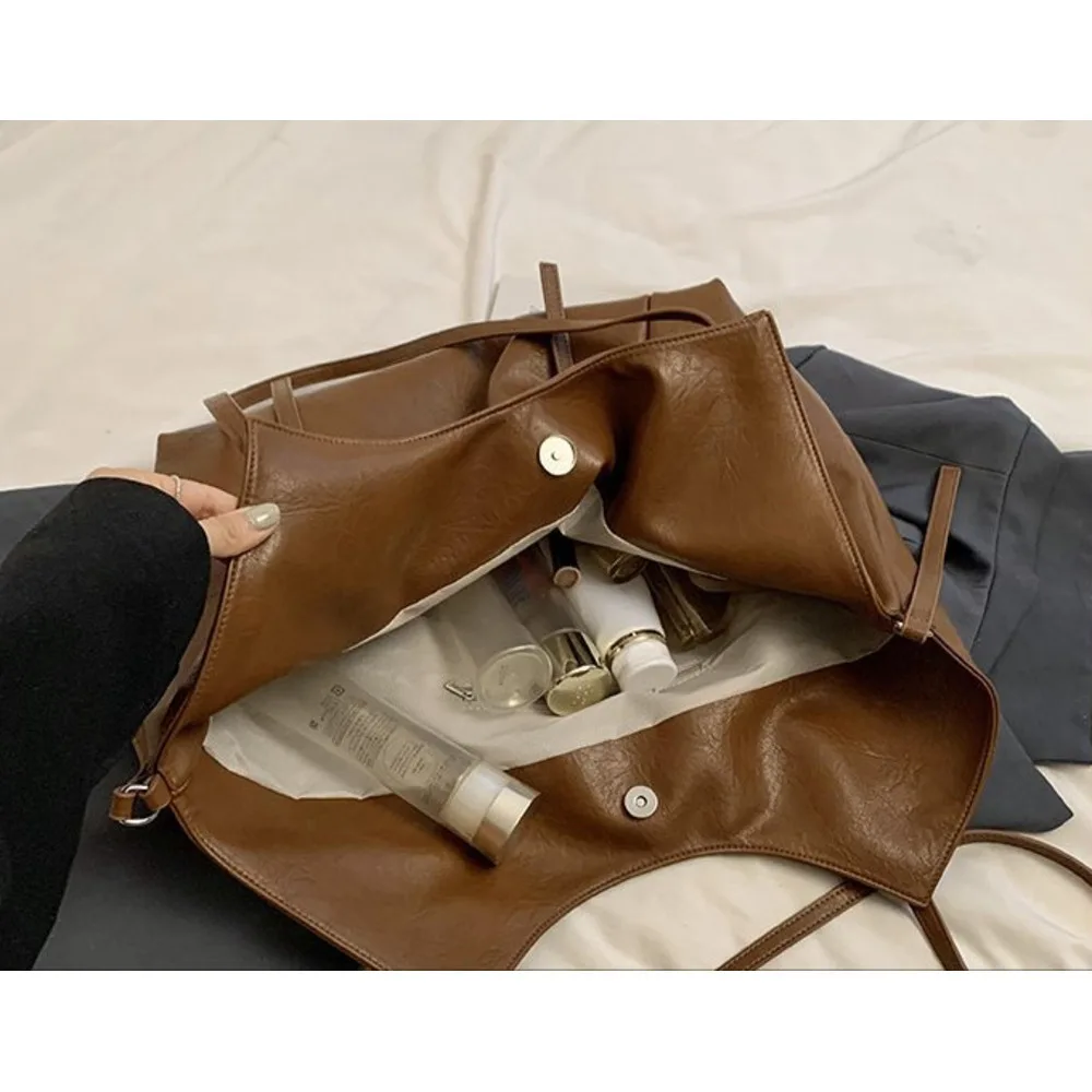 Fashionable Large Capacity Single Shoulder Crossbody Tote Bag_voghion.com