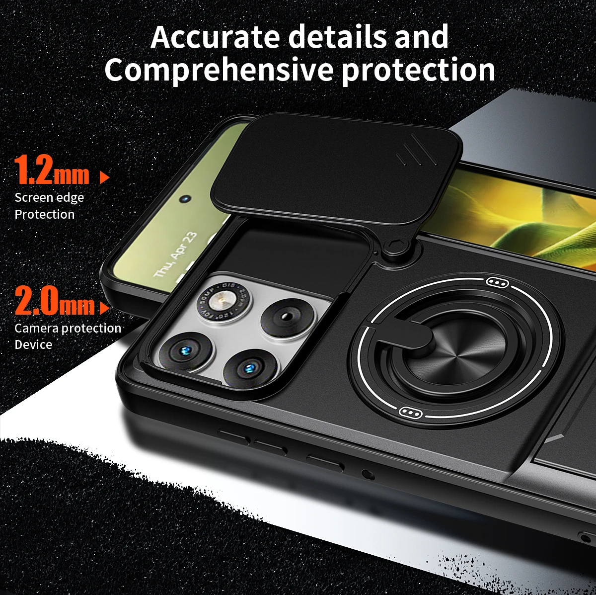 Heavy Duty Dual Layer Phone Case with Lens Cover Protection