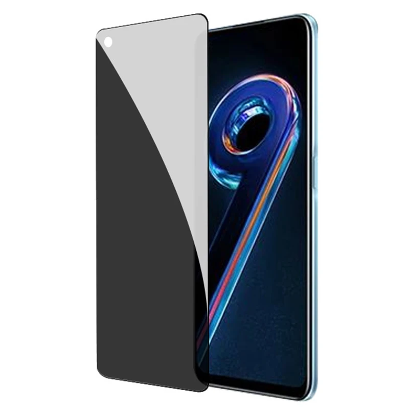Realme 9 Pro Plus 용 Anti Spy 강화 유리 Realme9 Pro Plus 투명 검정색 보호 유리 용 개인 정보 보호 화면 보호기