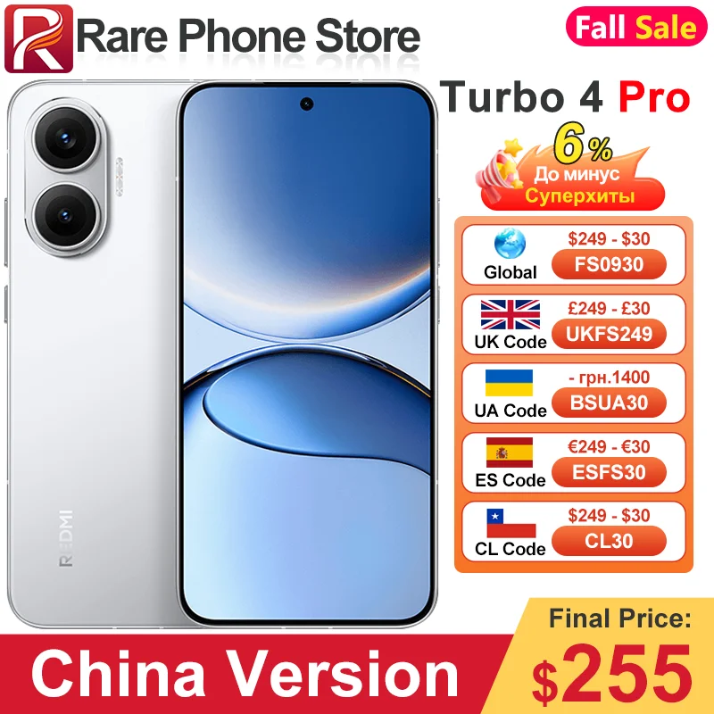 China Version Redmi Turbo 4 Pro 256GB/512GB 6.83 inch