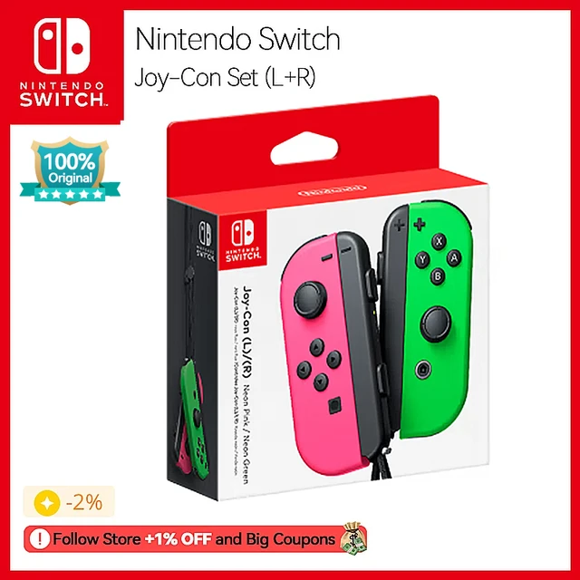 Nintendo Switch Joy Con Controllers Original jogos nintendo switch Set Pink  Green for Nintendo Switch OLED Nintendo Switch