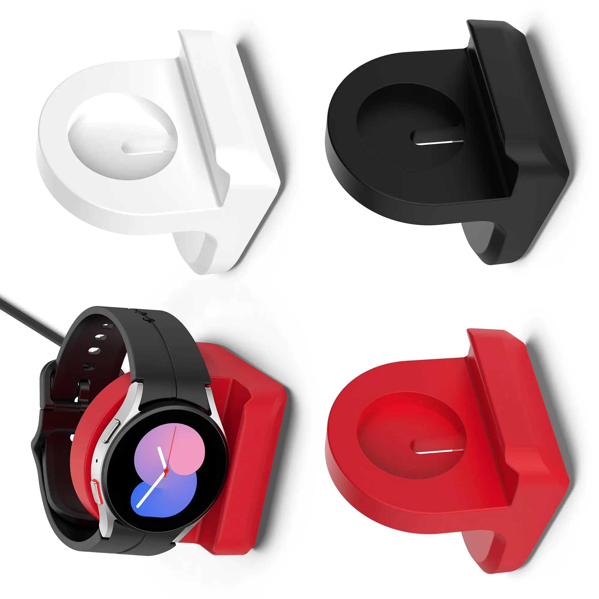 Per Samsung Galaxy Watch6 Supporto In Silicone Per Orologio Classico Per Base Caricabatterie Watch5Pro