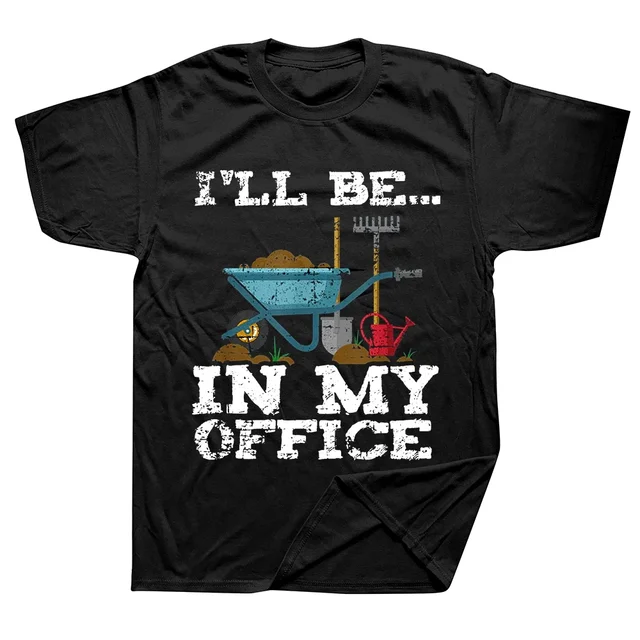 Divertente ufficio giardino design amante delle piante magliette grafica cotone streetwear manica corta regali di compleanno estate t-shirt uomo_voghion.com