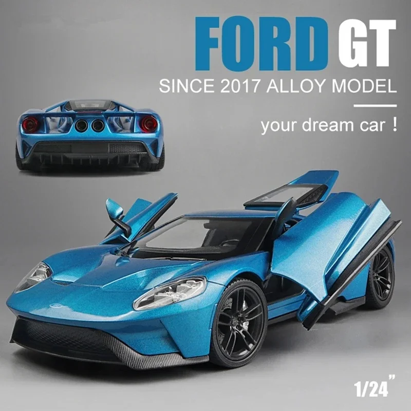 

1:24 WELLY 2017 Ford GT Alloy Sports Car Model Diecast Metal Toy Vehicle Race Car Model Simulation Collection Gift Toy for boy