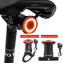 

MTB Bicycle Intelligent Brake Induction Taillight Smart Brake Sensor Rear Light Waterproof Rechargeable Night Riding Tail Light