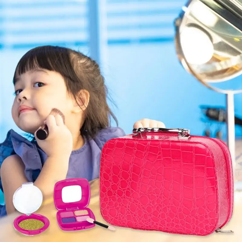 Toddler fingir desempenhar Makeup Definir saco cosmético a minha