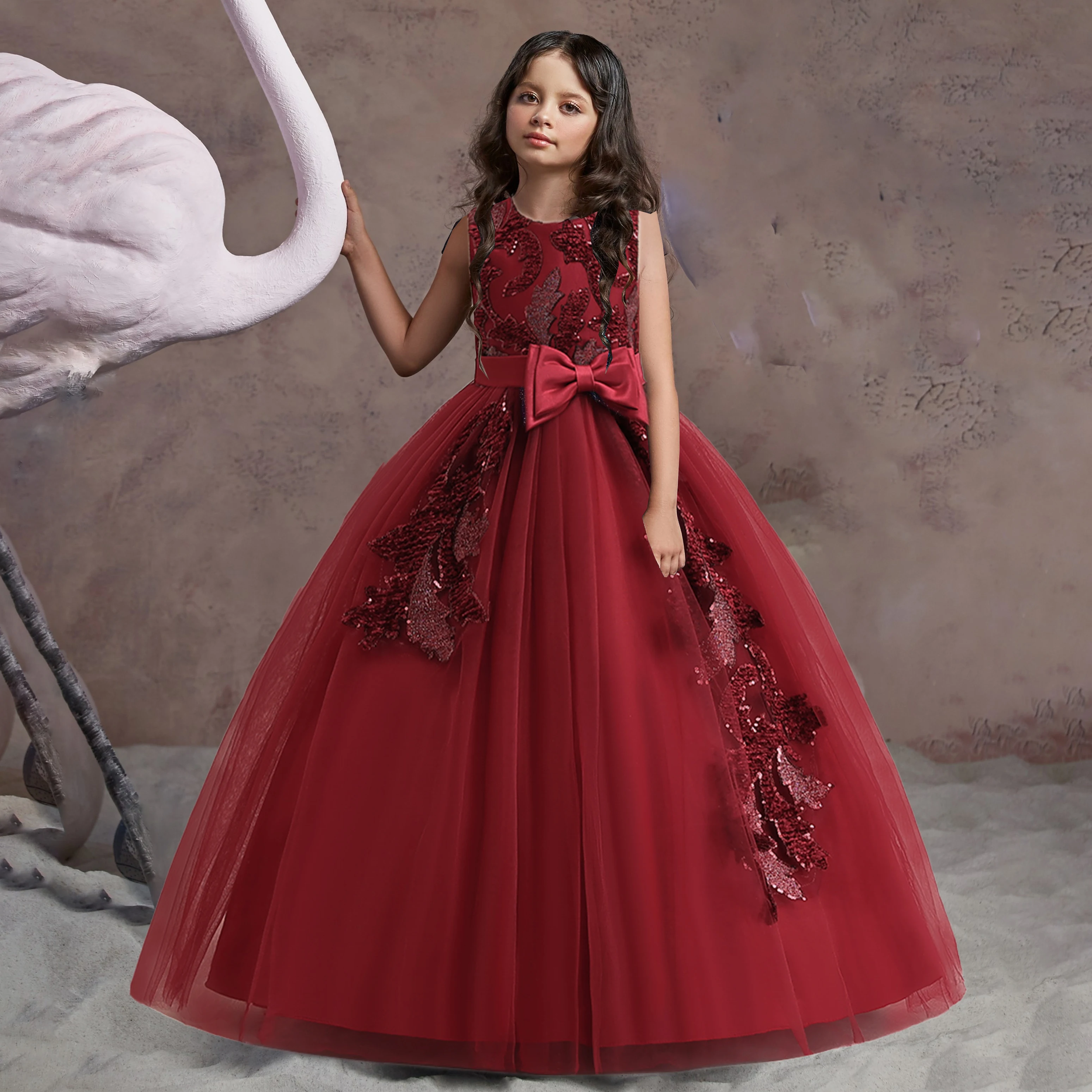 Abito da damigella in raso, abito da damigella junior, abito formale per bambini, abito azzurro per bambina, abito da principessa per bambina, abito da festa per bambina, abito per neonati