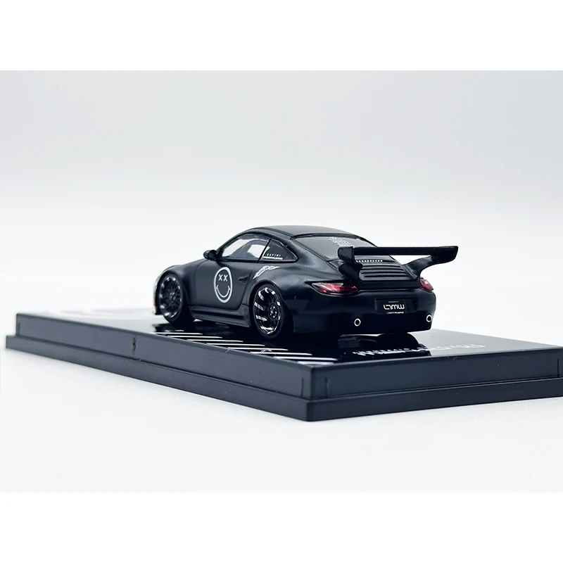 TW In Stock 1:64 Old New 997 Matte Black Shark Diecast Diorama Car Model Collection Toys Tarmac Works 4