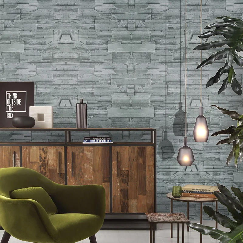 Brick Pattern Self-Adhesive Wall Stickers for Bedroom Living Room