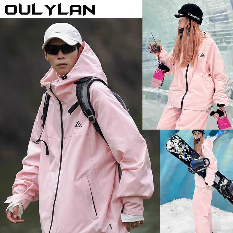 

Oulylan New Skiing Suit Snowboard Tops Pants Adult Men's Skiwear Women's Sports Backpacking Pants Skit Suit
