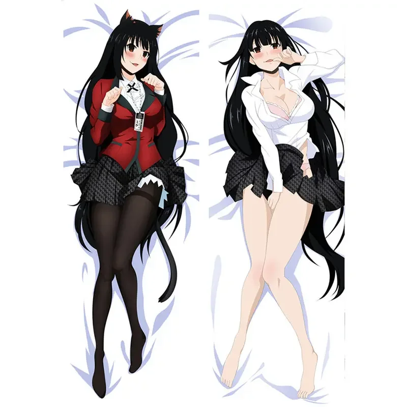 60x180cm Anime Kakegurui Twin pillow Cover Jabami Yumeko Meari Saotome Dakimakura Case Bedding Hugging Body pillowcase Gifts