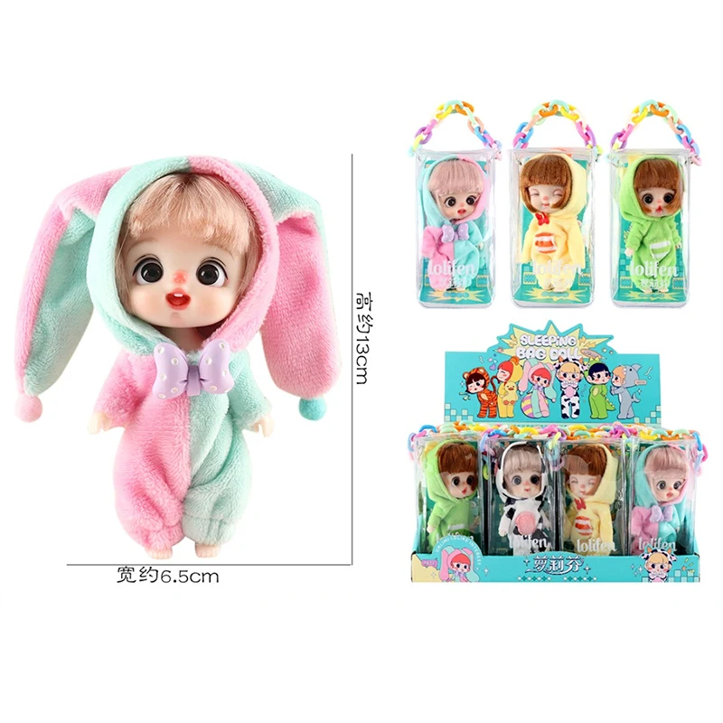 Ob11 Bjd Doll Accessories Bed Bodysuit Obitsu 11 Clothes Dolls For Girls Boy Toys Baby Kawaii Anime Toy items Pajama Miniature 6