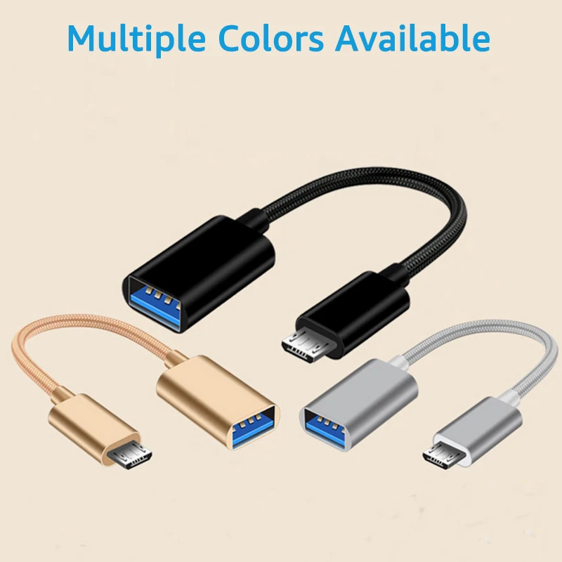 Untoom Micro USB OTG Cable Converter - Male to Female Adapter