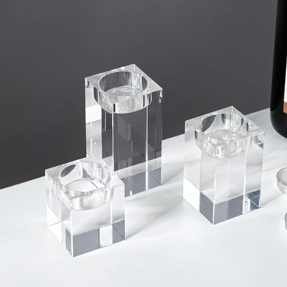 Modern Crystal Glass Candle Holders 3 | Modern Crystal Glass Candle Holders 3