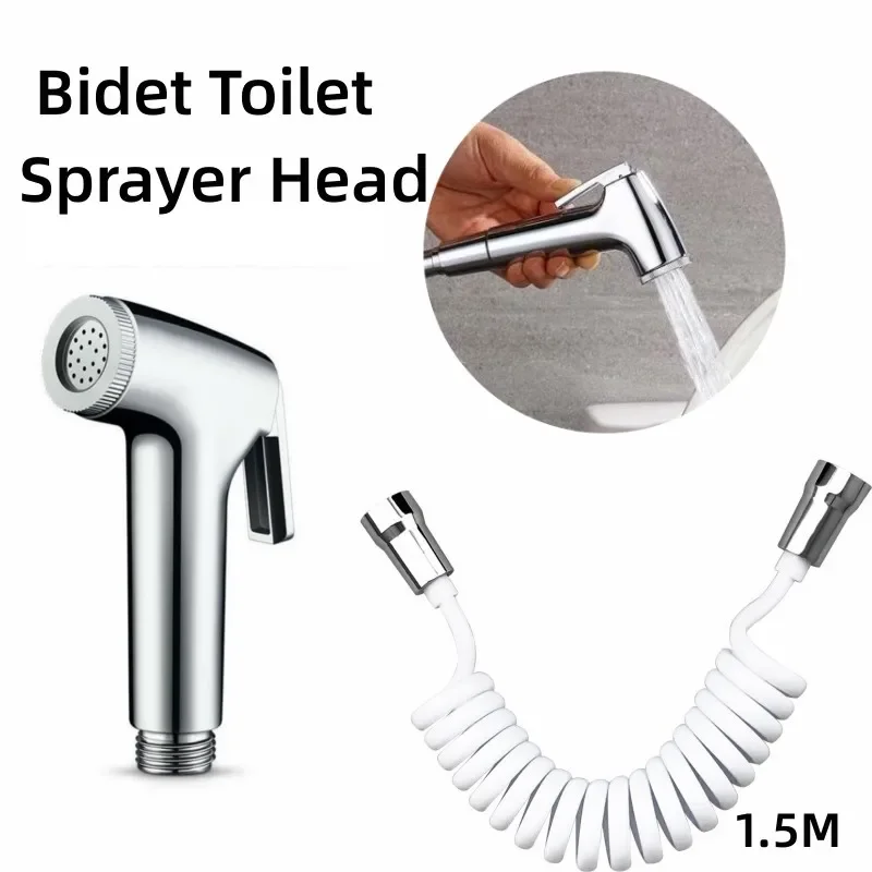 Flexible Spring Handheld Plastic Bidet Sprayer Image 1