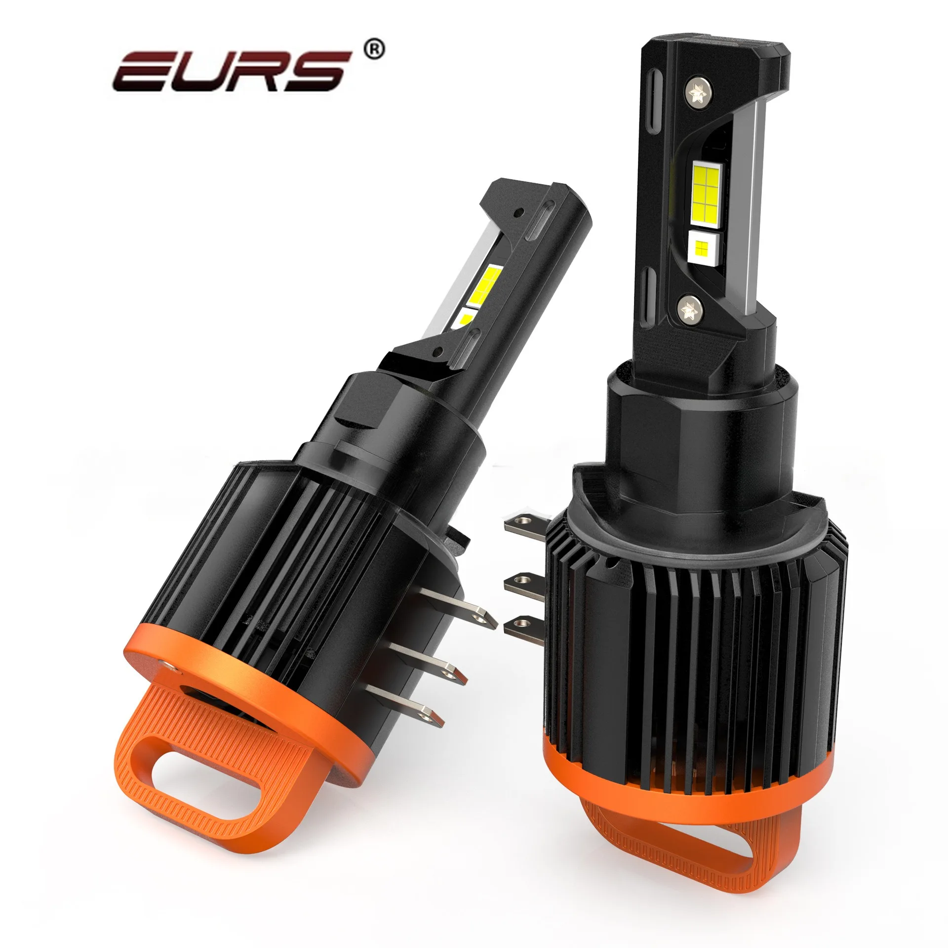 2PCS H15 LED Bulb Headlight Lamp 72W 6000K High Bright GT7 H7 LED No Canbus Error Headlights for VW Car Golf 6 Golf 7 12V White