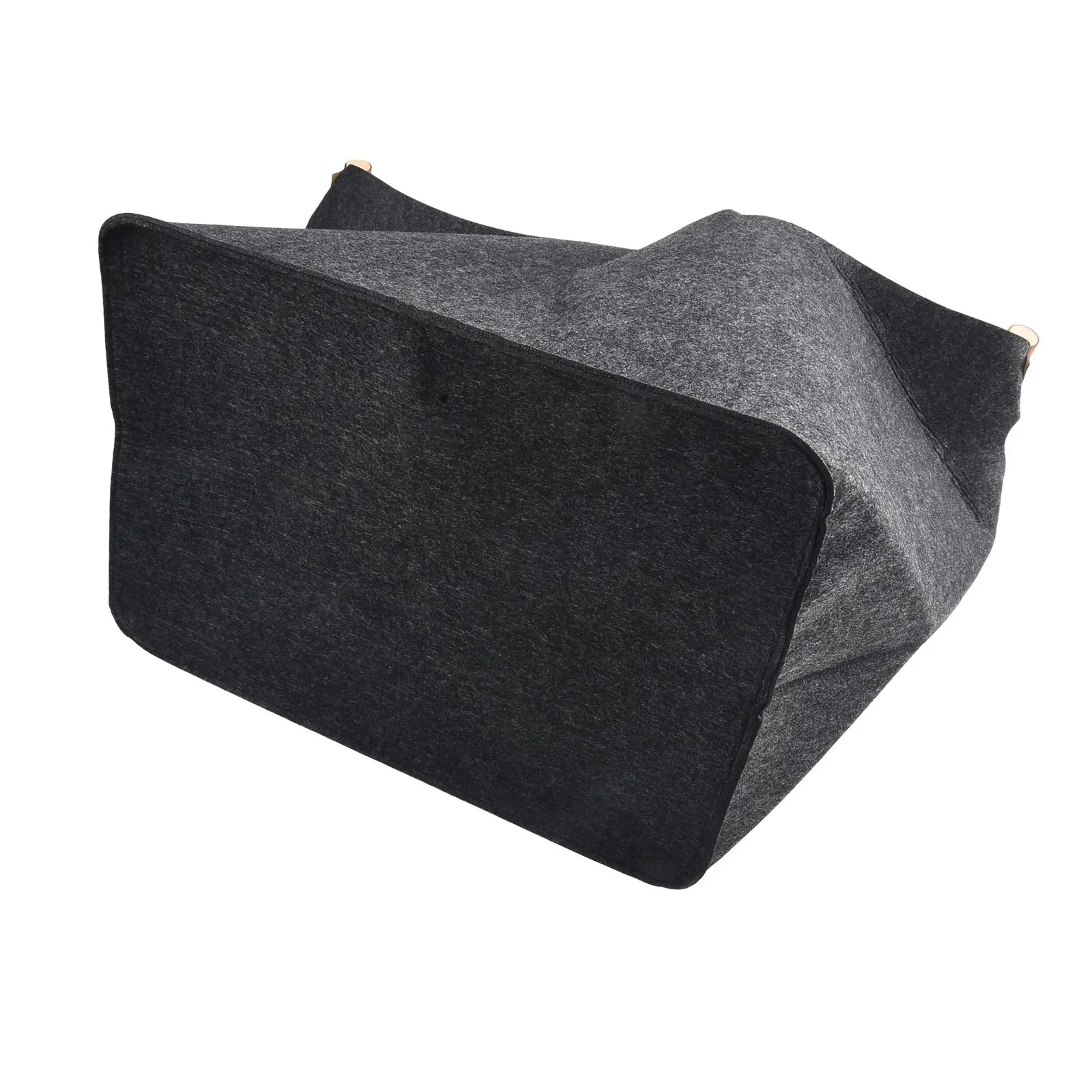 

Storage Basket Wooden Basket 45 X 32 X 40 Cm Easy To Clean Polyester Fiber Wooden Handles For Firewood Storage