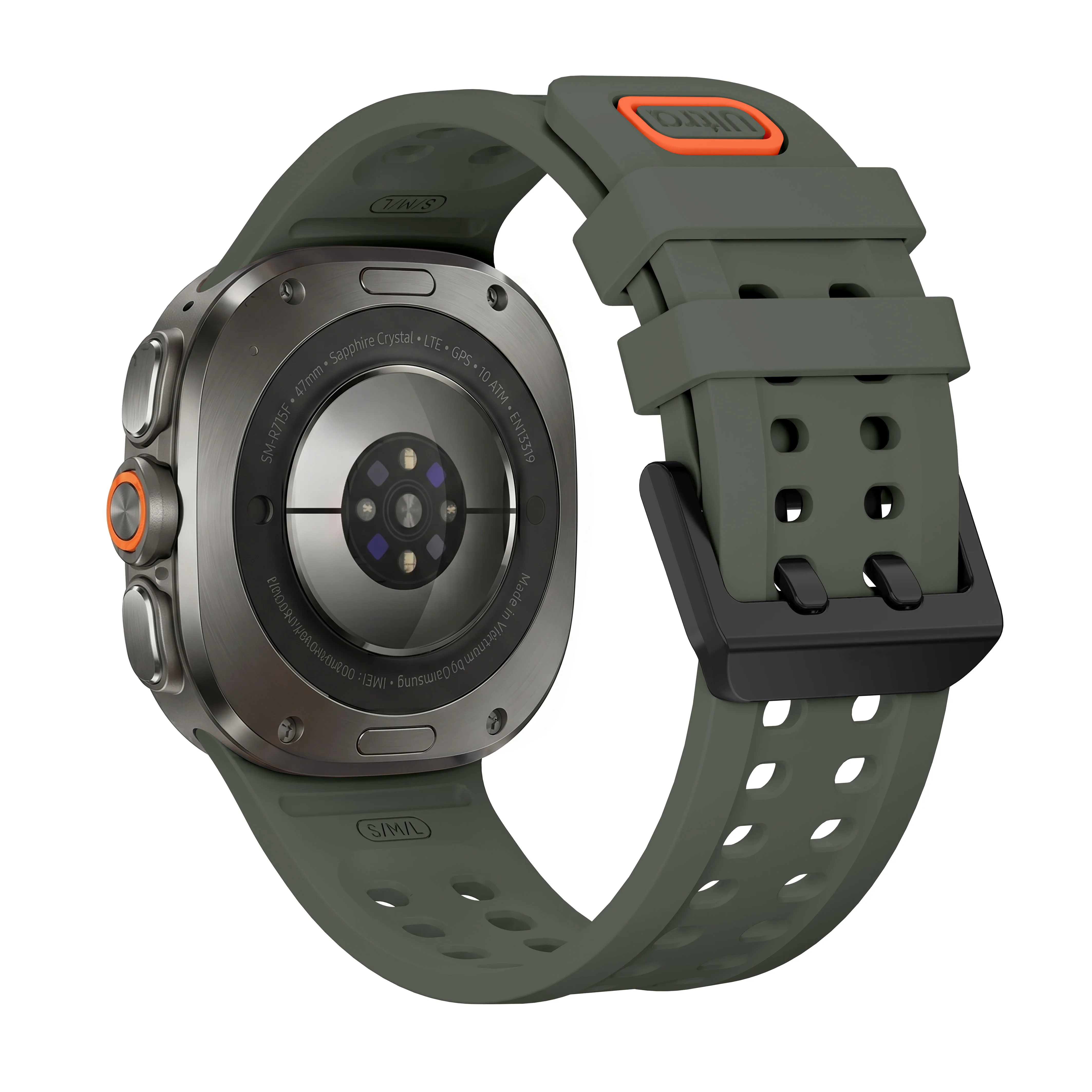Premium Silicone Marine Sports Band for Smartwatch - Ultra Durable Strap