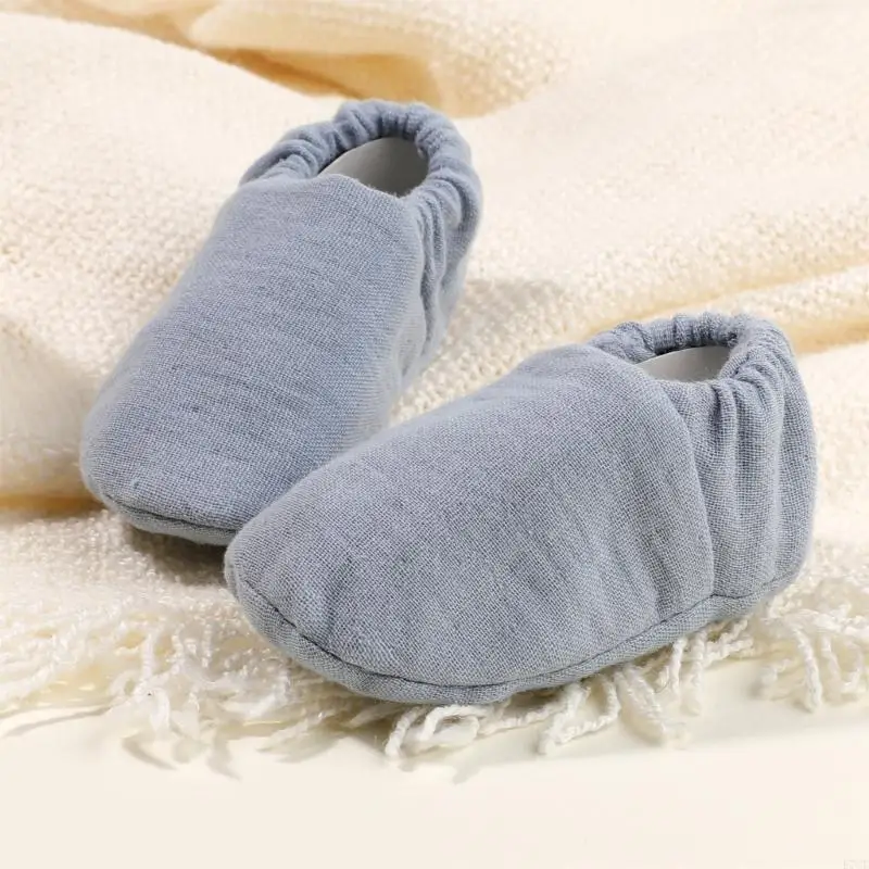 E7CE Soft & Comfortable Infants Shoes Cotton Breathable Baby Booties Nonslip Cosy Socks Shoes for Toddlers First Step