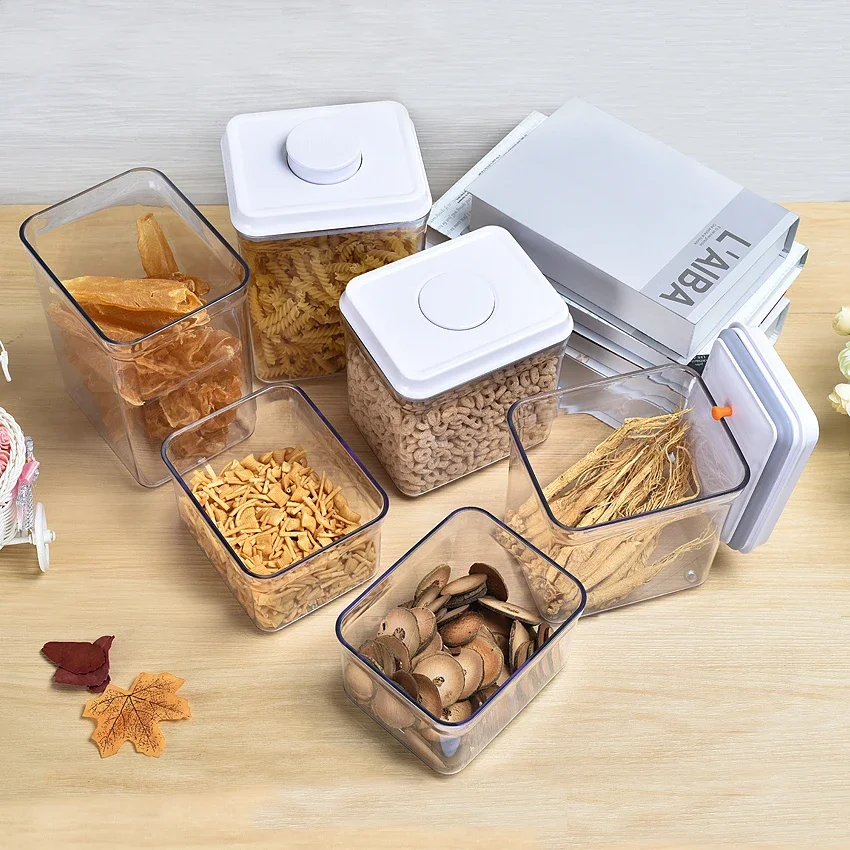 BPA Free Airtight Food Storage Container Different Volume Dry Food Cereal Air Tight Storages