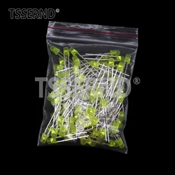 Vibrant 3mm LED Diode Pack: 100-Piece Assorted Color Kit (100pcs Yellow-Yellow)