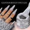 UR SUGAR 15ml Sliver Reflective Nail Gel Polish Shining Glitter Semi Permanent Soak Off UV Gel Sparkle Effect Nail Art Manicure 5