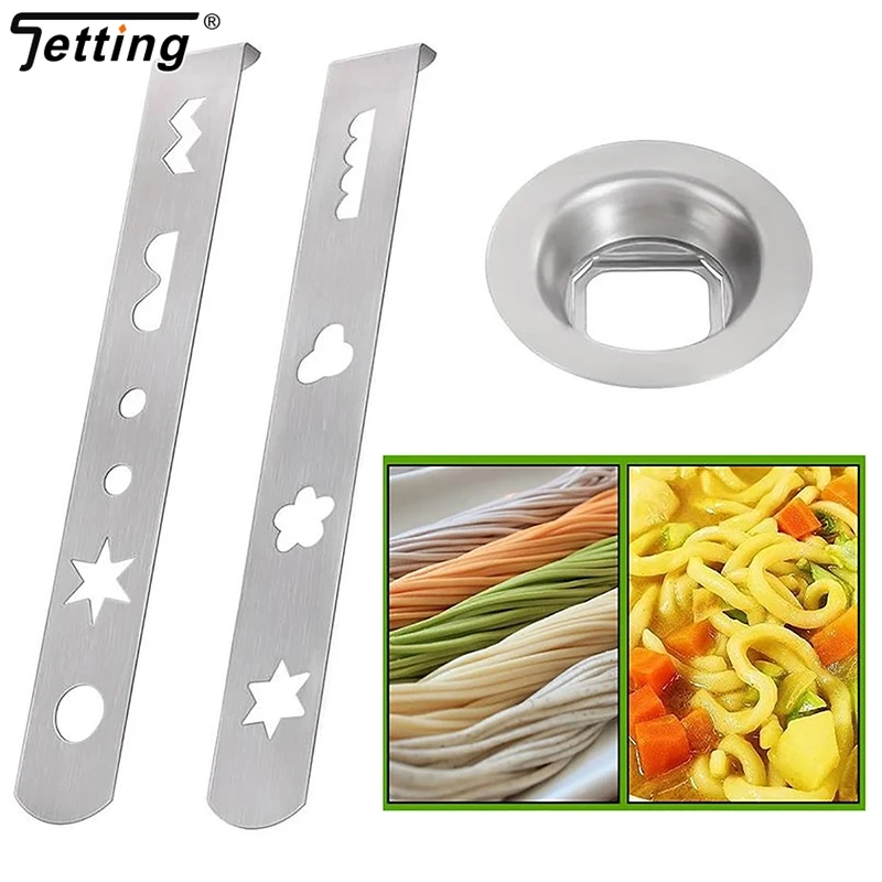 Cake Baking Tools Pastry Attachment Biscuit Attachment Stainless Steel With Connection Ring Biscuit Mould For Size 5 Meat Grinder 3Pcs/set