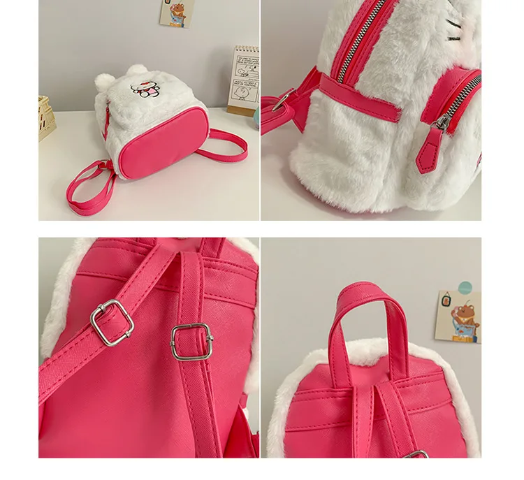 Kawaii Cartoon Hello Kitty Soft Backpack