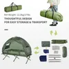 Elevated Tent with Sleeping Bag, Folding Camping Cots for Adults, Thick Air Mattress Pad, Portable Single Cot Camping Bed 3