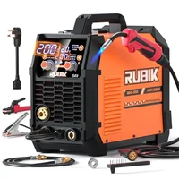 200A Dual Voltage IGBT Inverter MIG Welder 5-in-1 Flux Core Gas Gasless MMA STICK TIG SYN LCD Overheat Overcurrent Protections 1
