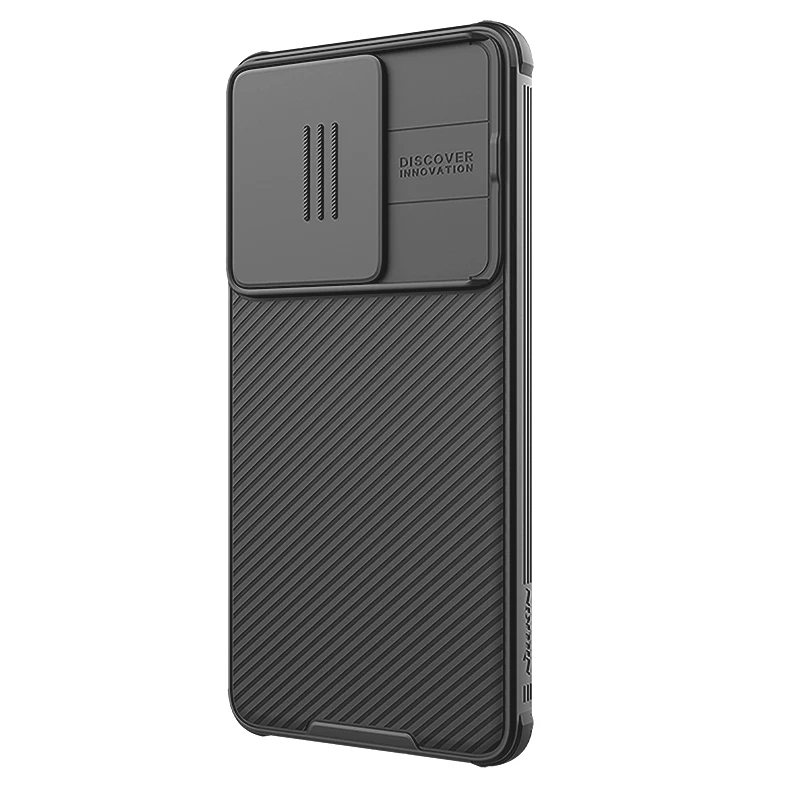 

Чехол Nillkin для Xiaomi POCO F6 5G TPU + PC, Модный чехол-слайдер, Защита камеры, защита от отпечатков пальцев, 3D текстура, задняя крышка