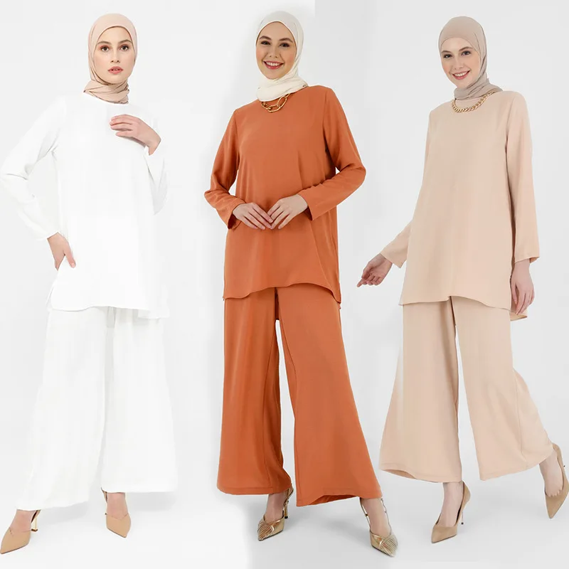 

Middle East Women's Clothing Saudi Clothing Suit Two-piece Muslim Dubai Türkiye Interior Vintage Islamic Clothing