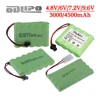 4.8v/6v/7.2v/9.6v 4500mAh Rechargeable Battery or 3000mAh Nimh AA Battery Pack For Rc toys Cars Tanks Robots Guns Boats 1Pcs 1