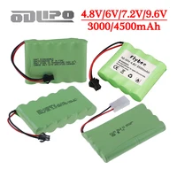 4.8v/6v/7.2v/9.6v 4500mAh Rechargeable Battery or 3000mAh Nimh AA Battery Pack For Rc toys Cars Tanks Robots Guns Boats 1Pcs 1