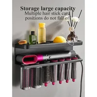 Hairdryer Holder Storage Rack Bathroom Organizer